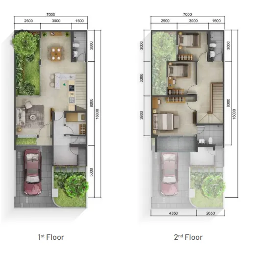 Floor plan for Type P Premium